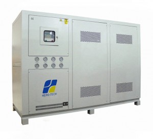 เครื่องทำน้ำเย็นอุตสาหกรรมอุณหภูมิต่ำที่ระบายความร้อนด้วยน้ำ
